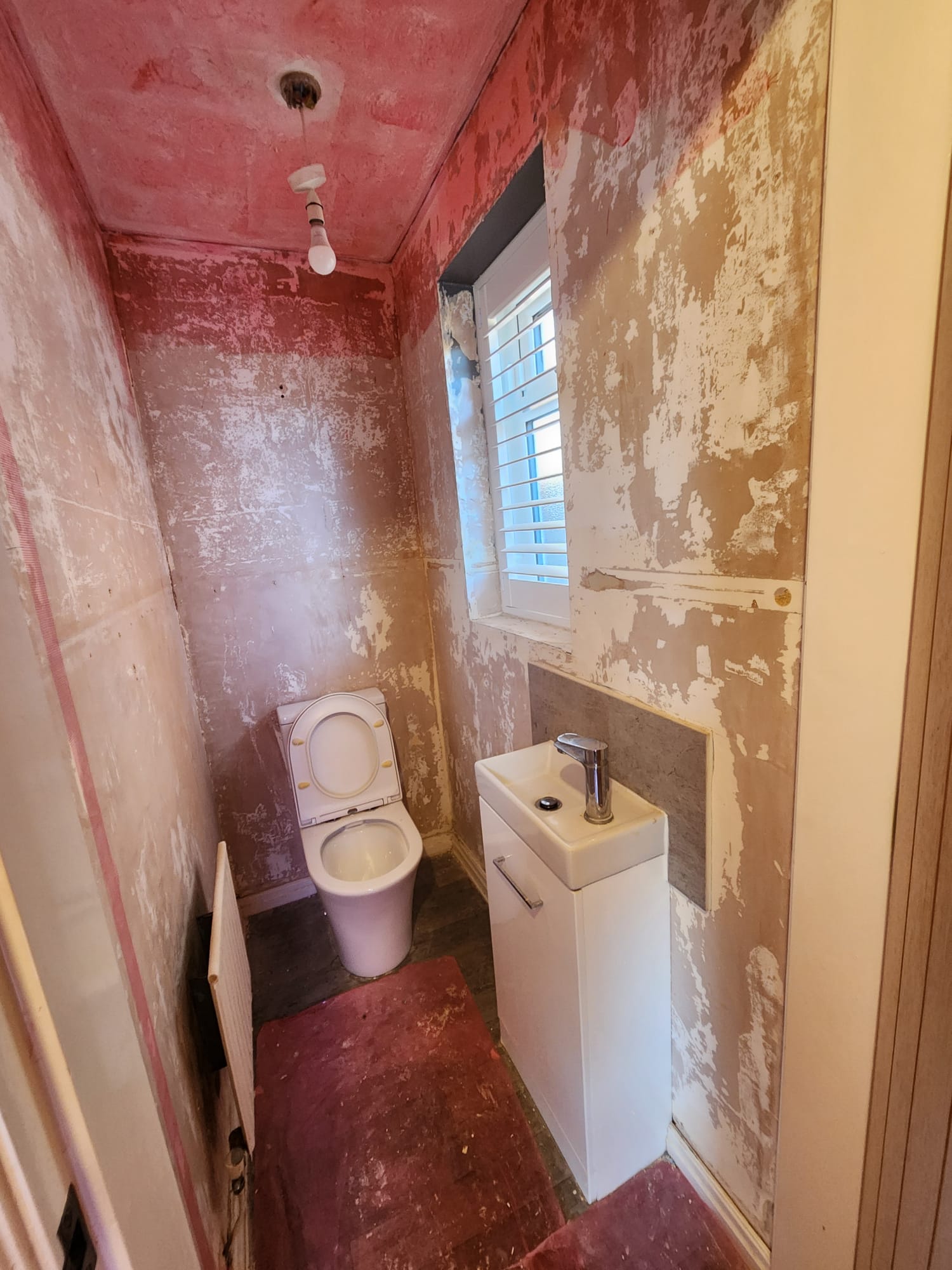 Before plastering photo for additional project 3