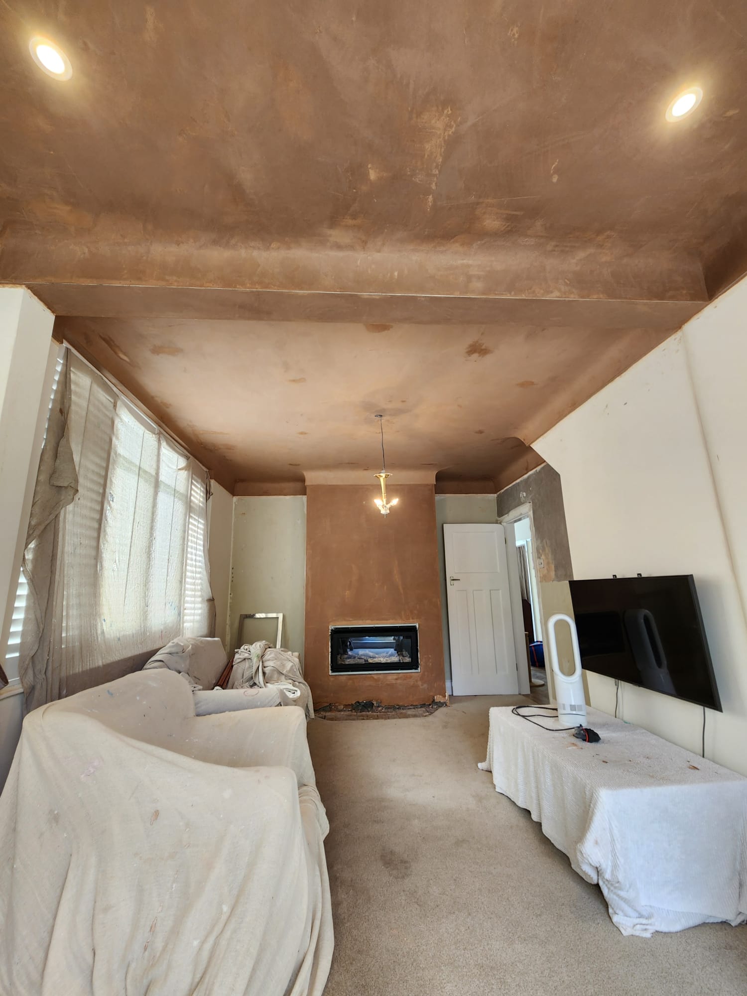 After plastering photo for additional project 4