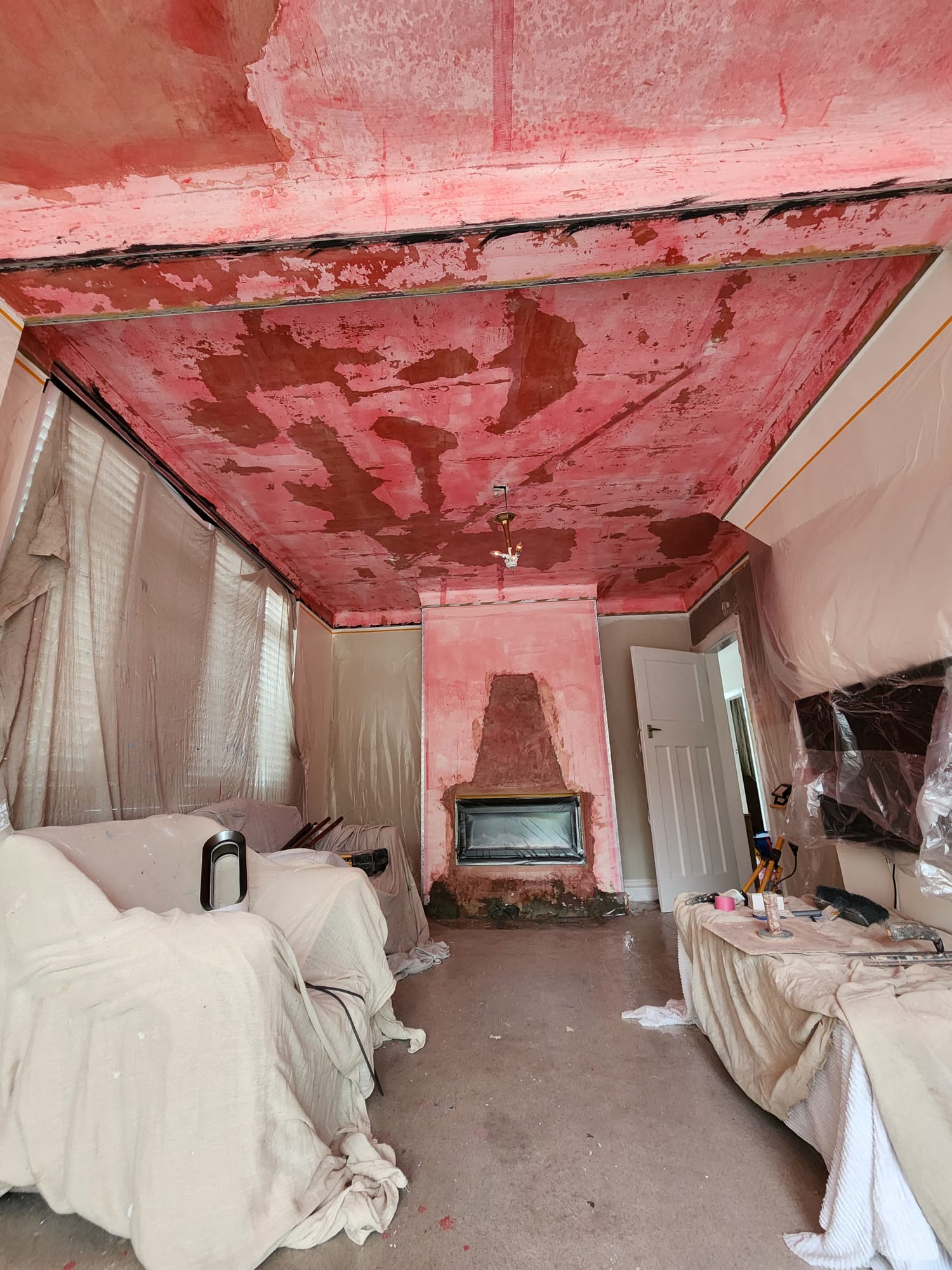 Before plastering photo for additional project 4